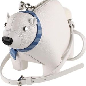 Kate Spade White and Blue Crossbody Bag